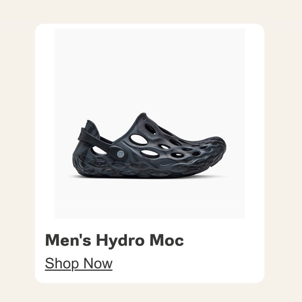 Merrell Men's Women's Hydro Moc Black